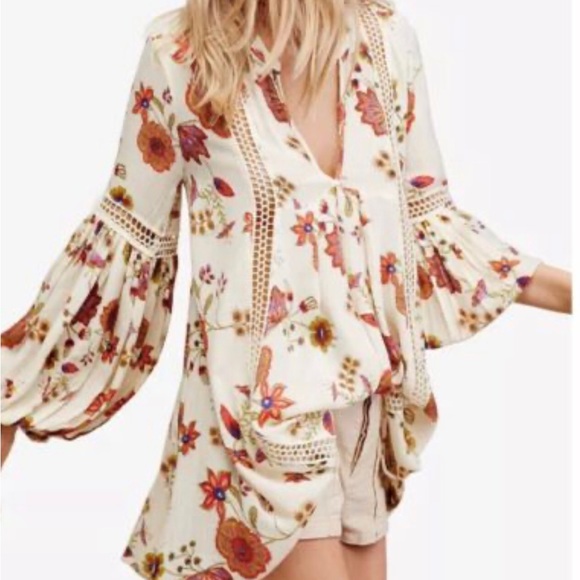 Free People Dresses & Skirts - Free People Short swing Dress. Short in front than back. Heavy Brocade